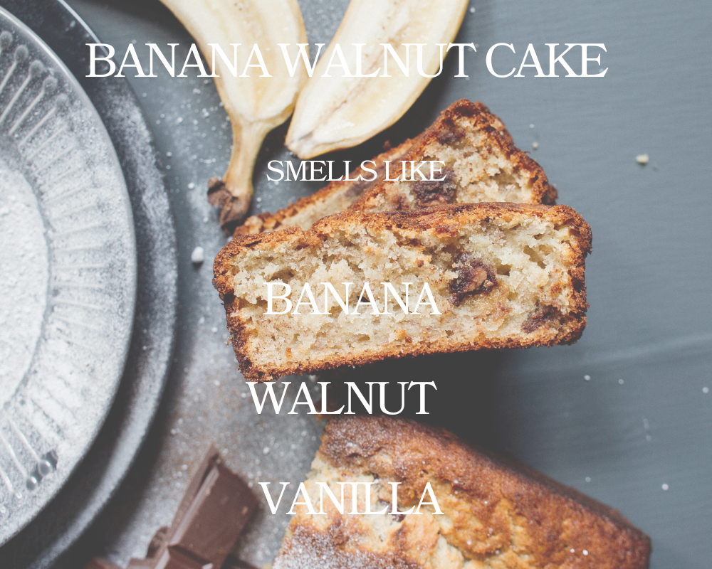 Banana Walnut Cake Wax Melt - Non Toxic Wax Melt - Natural Soy Wax Melts - Handmade in USA -  SweetJarCandle Wax Melts