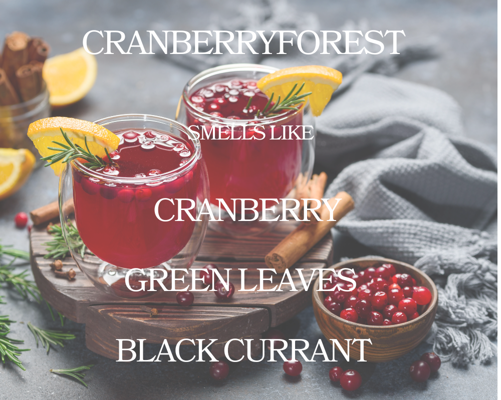 Cranberry Forest Wax Melt - Non Toxic Wax Melt - Natural Soy Wax Melts - Handmade in USA -  SweetJarCandle Wax Melts