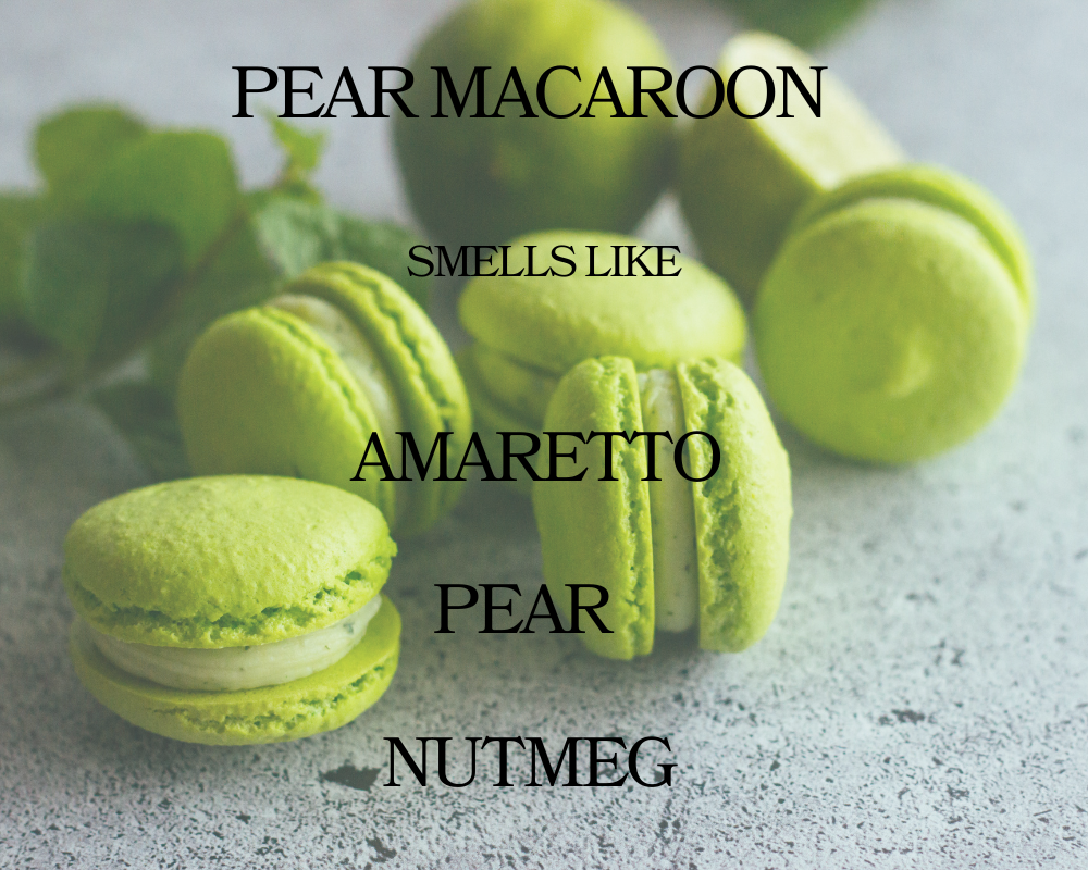 Pear Macaroon Wax Melt - Non Toxic Wax Melt - Natural Soy Wax Melts - Handmade in USA -  SweetJarCandle Wax Melts