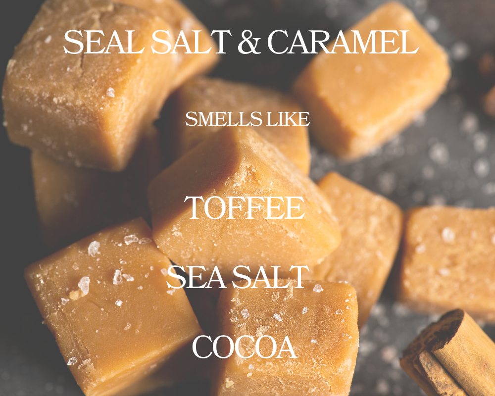 Sea Salt & Caramel Wax Melt - Non Toxic Wax Melt - Natural Soy Wax Melts - Handmade in USA -  SweetJarCandle Wax Melts