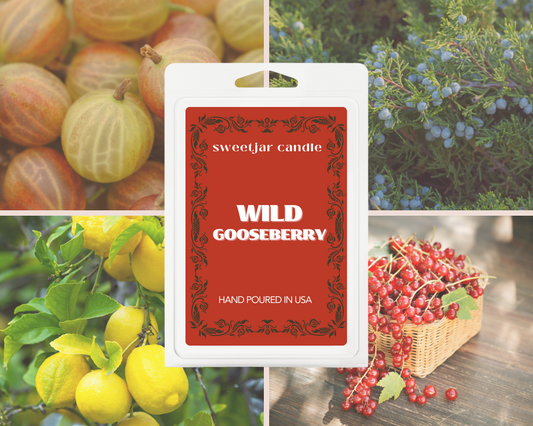 Wild Gooseberry Wax Melt - Non Toxic Wax Melt - Natural Soy Wax Melts - Handmade in USA -  SweetJarCandle Wax Melts